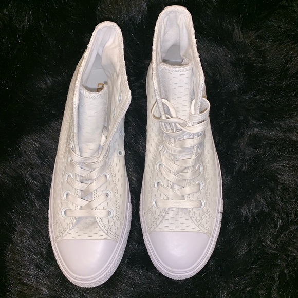 Unisex Chuck Taylor All Star CT Hi White/Gold - Picture 3 of 4